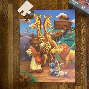 Noah's Ark Kids' Floor Puzzle (23in x 30in w/32 pieces)
