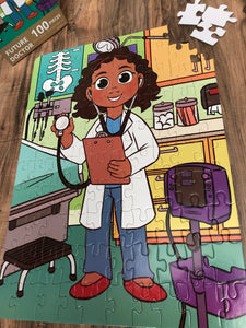 XL Future Doctor Kids' Puzzle (14in x 19.5in w/100 Pieces)