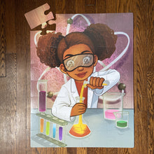 DAMAGED BOX - Chemistry Girl Floor Puzzle (23in x 30in w/32 pieces)