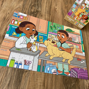 XL Veterinarian Kids' Puzzle (14in x 19.5in w/100 Pieces)