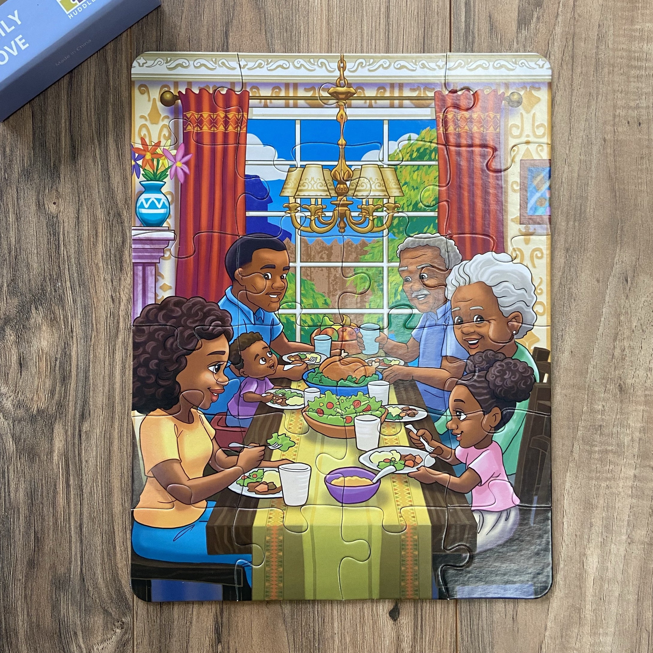 Family Love Childrens' Puzzle (13in x 10in w/ 24 Pieces)