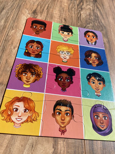 Diversity Love Puzzle (9in x 12in w/15 pieces)
